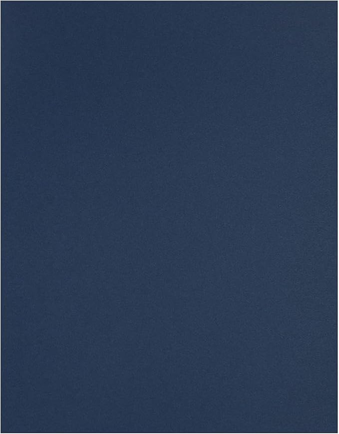 PA Paper Accents Stash Builder Cardstock 8.5" x 11" Empress Blue, 65lb Colored cardstock Paper for Card Making, Scrapbooking, Printing, Quilling and Crafts, 25 Piece Pack