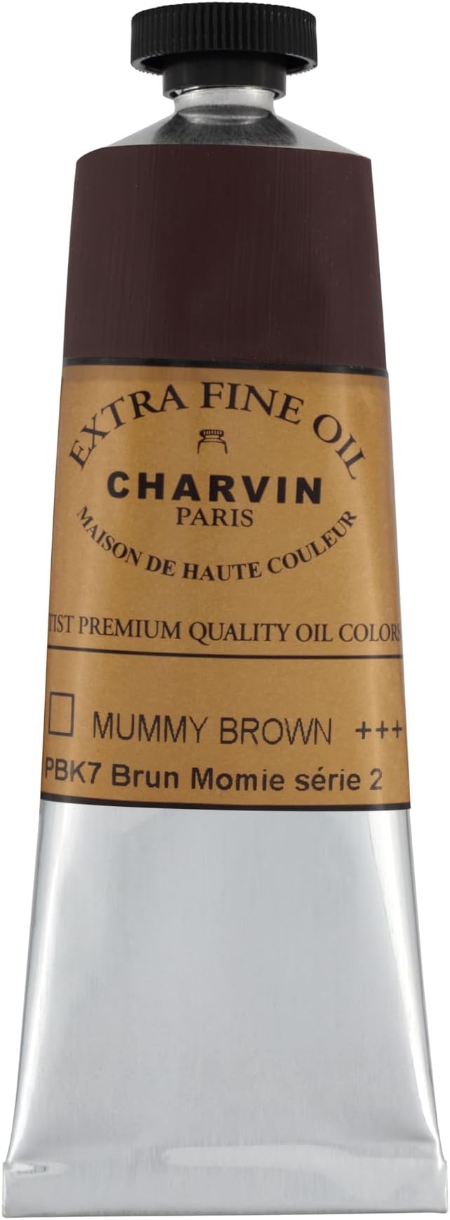 Charvin Extra Fine Oil Paint, Mummy Brown 60 mL - Triple-Milled, Rich Texture, Poppy Oil-Based, Light-Fast, Handmade, Archival Quality