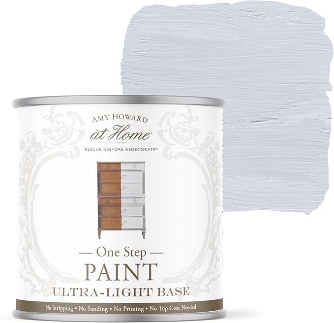 AMY HOWARD AT HOME Chalk-Based One Step Paint for Furniture, Cabinetry, Decor, Finish, and More | No Stripping, Sanding, or Priming | Ultra-Light Base | 32 Ounce | Aviary