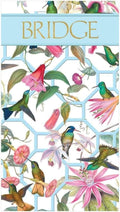 Caspari Hummingbird Trellis Bridge Score Pad - One Pad