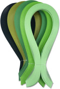 CrafTreat Green Quilling Paper Strips for Craft Work - 500 Quilling Strips 3mm 30 CM Length - Paper Quilling for Decorating Cards, Gift Bags, Picture Frames and Scrapbooking