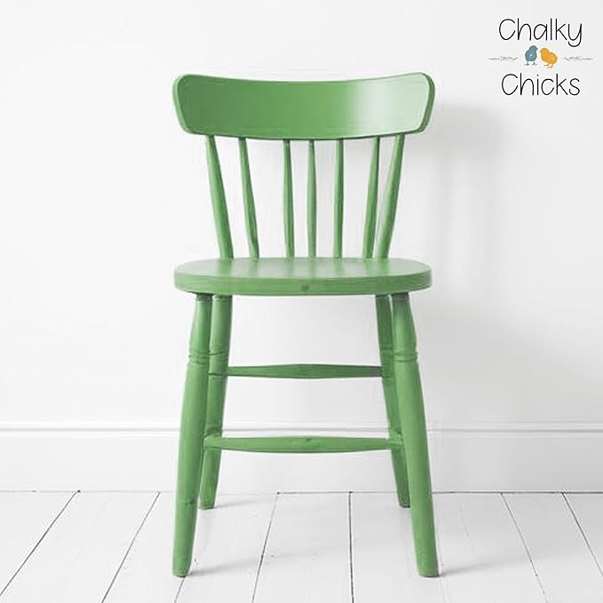 Chalky Chicks All-in-One Chalk Paint for Furniture or Cabinet - 16Fl Oz - Matte Finish Lime Ricki (Lime Green) for Metal, Wood Furniture Paint - No Sanding All-in-One for Home Decor & Crafts, USA Made