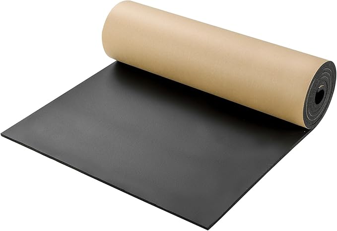 NATGAI Sponge Neoprene with Adhesive Foam Rubber Sheet 1/4” Thick X 16” Wide X 78” Long, Cut to Multiple Dimensions and Lengths - DIY, Gaskets, Cosplay, Costume, Crafts