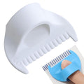 1 PCS 3mm Edge Lock Seam Guide, Mini Sewing Finger Ruler for Hand Sewing, DIY Sewing Kit Tool, Sewing Needle Gauge Measuring Guide, White