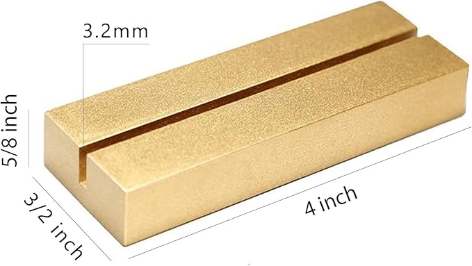 UNIQOOO 20 Pack 4" Gold Birch Wood Stands for Wedding Acrylic Sign, Wood Table Number Holders for 1/8 Thick Acrylic Sheets | Wedding Display Stand, Card Holder for Bar Menu, Retail Sign, Party