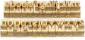 ZONEPACK Copper Brass Stamping Flexible Alphabet Number Symbol Character Stamp Mold Letter Positioning Plate DIY for Hot Foil Stamping Machine (26PCS Lowercase Times New Roman)