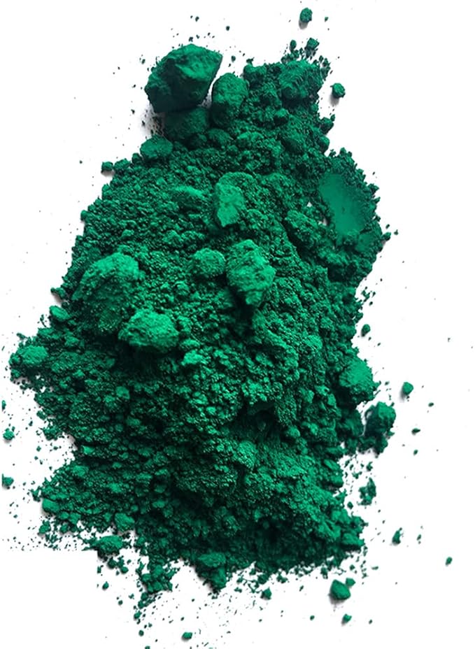 GOODTAKE Iron Oxide Powder, Green Concrete Color Pigment, Grout Colorant, Color Dye for Cement, Concrete, Clay, Pastel, Mortar, Grout, Mix DIY, Epoxy Resin (Green, 2 Pounds)