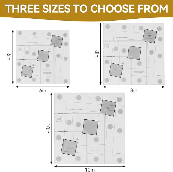 Sewing Rulers, Quilting Rulers Quilting Rulers Curvy Log Cabin Trim Tool Finished Blocks Quilting Template Patchwork Sewing DIY Ruler Quilting Rulers [10 inch]