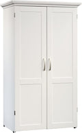 Sauder Miscellaneous Storage Craft & Sewing Armoire, L: 35.11" x W: 21.81" x H: 61.58", Glacier White finish