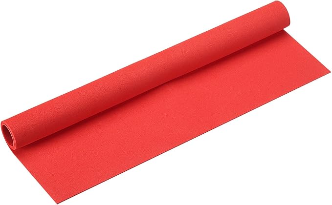MECCANIXITY Foam Sheets Crafts 35x19 Inch 1mm EVA Craft Foam Paper Foam Sheets for Crafts Projects DIY Cosplay Modeling, Red