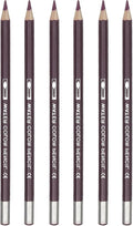 PATIKIL Watercolor Pencil, 6Pcs Water Soluble Pencils for Blending, Coloring, Sketch Drawing, Painting, Purple Red