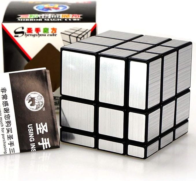 TANCH Mirror Speed Magic Cube 3X3 Puzzle for Children & Adults Kids Silver…