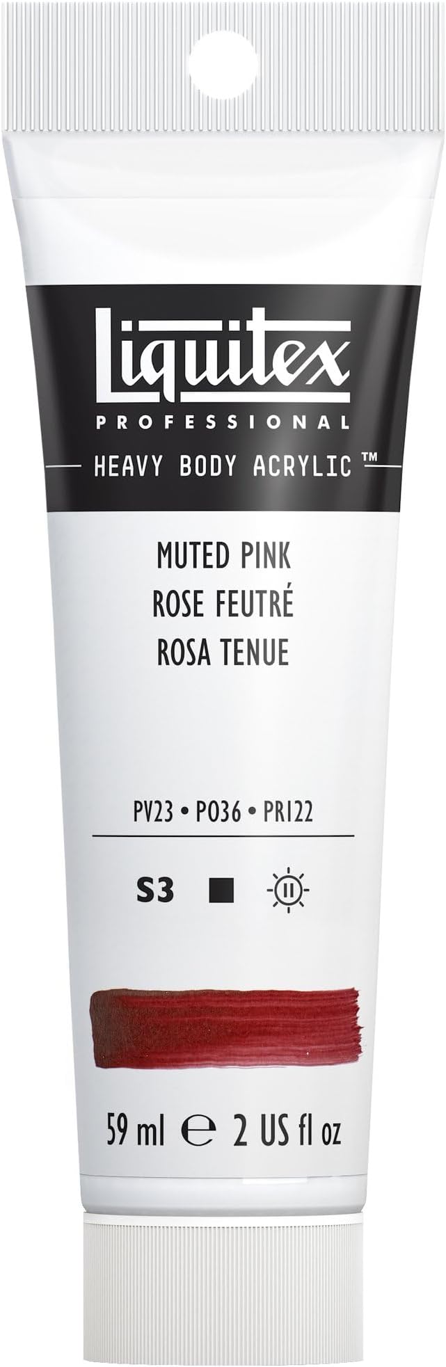 Liquitex Professional Heavy Body Acrylic Paint, 2-oz (59ml) Tube, Muted Pink