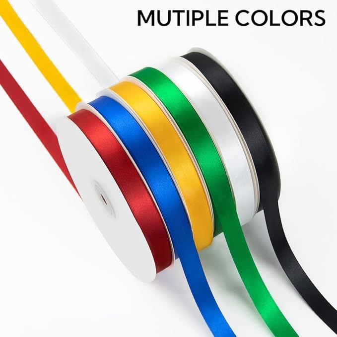 5/8 Inch 100 Yards Satin Ribbon Royal Blue, Solid Color Fabric Ribbon for Gift Wrapping, Wedding, Polyester Gift Ribbon for Birthday Party Decoration, Craft, Hair, Floral, Sewing