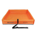 5 ft x 5 ft - 2nd Containment Spill Containment Berm - PVC Orange Made in U.S.A.