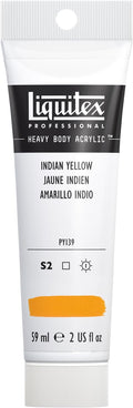 Liquitex Professional Heavy Body Acrylic Paint, 2-oz (59ml) Tube, Indian Yellow