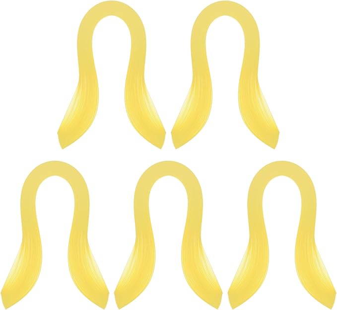 PATIKIL Quilling Strips Paper 600pcs 1.5mm 39cm Origami Paper Quilling Kits for Art DIY Hand Craft Christmas, Lemon Yellow