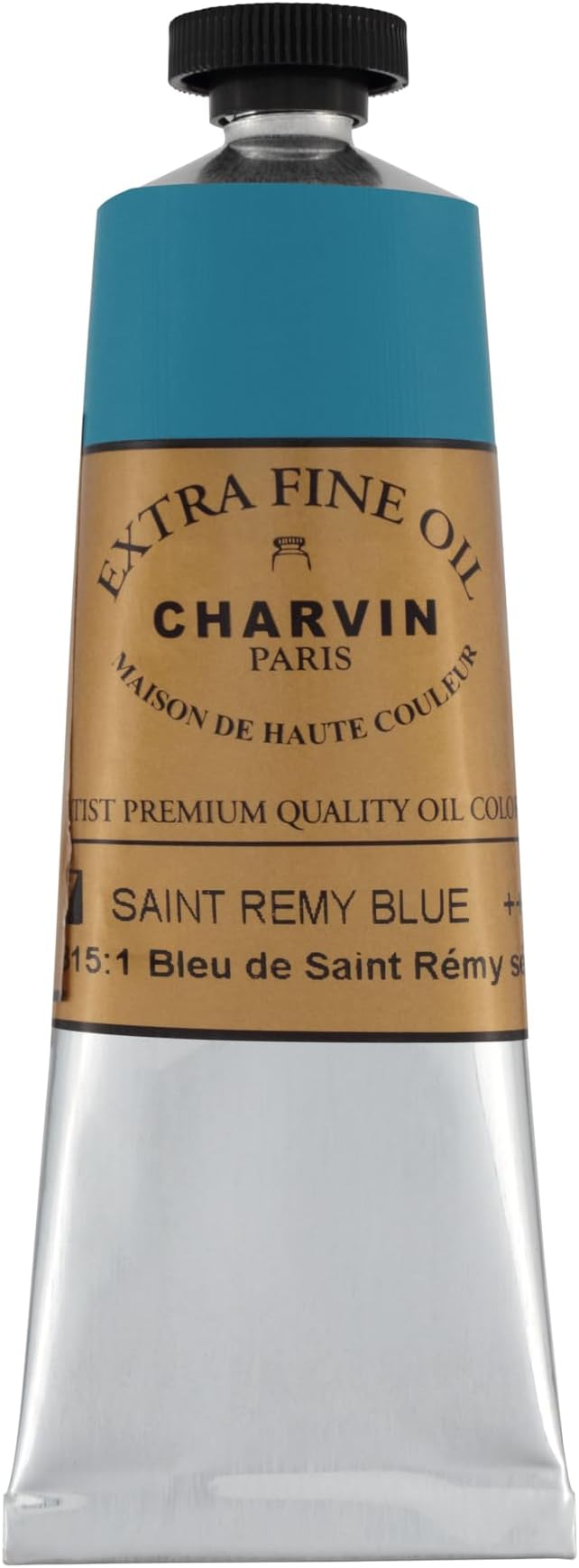 Charvin Extra Fine Oil Paint, Saint Remy Blue 60 ml - Triple-Milled, Rich Texture, Poppy Oil-Based, Light-Fast, Handmade, Archival Quality