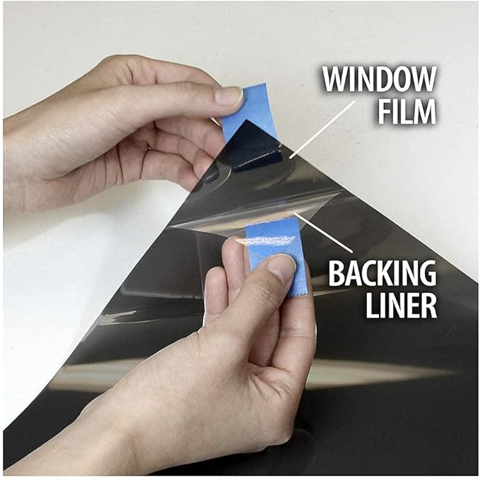 BDF EXNA20 Exterior Window Film Daytime Privacy and Heat Control Natural Black 20 (Dark) - 36in X 14ft