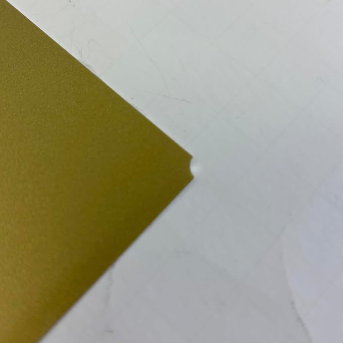 Blank Metal Plates for Laser Engraving - 4 Pack | Aluminum Sheets 0.020" Thick | CO2, Diode, Fiber Laser Compatible | Multiple Sizes & Colors (Gold (engraves black), 2x11.25 inch)