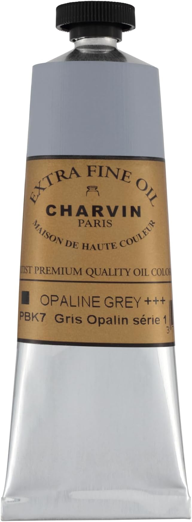 Charvin Extra Fine Oil Paint, Opaline Grey 60 mL - Triple-Milled, Rich Texture, Poppy Oil-Based, Light-Fast, Handmade, Archival Quality