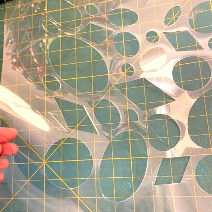 BANLTRE 8 Pack 16" x 24" 7.5mil/0.19mm Thick Clear Blank Stencil Sheet for Cutting,Craft Plastic Sheets (16" x 24" / 7.5mil)