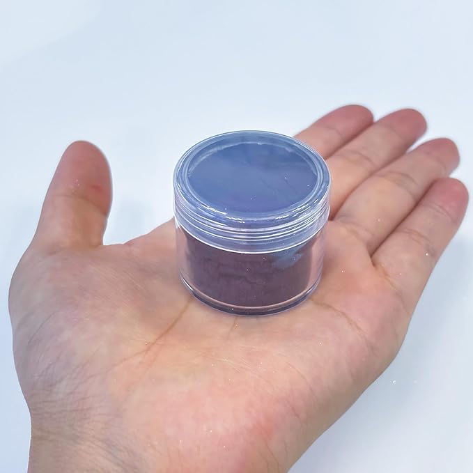 Premium Diamond Mica Powder Pigment- for Epoxy, Resin, Soap, Paint, Woodworking, Acrylic Pouring, Bath Bombs, Fishing Lures - DIY Arts and Crafts Additive (Dark Purple)