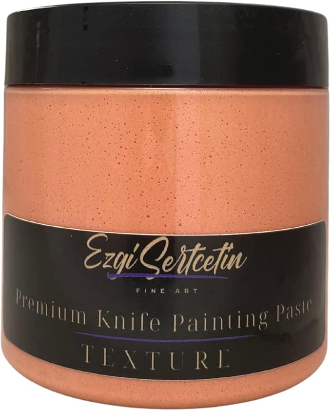 Premium Palette Knife Painting Paste|Texture Paste|Authentic Bright Colors|Ready to Use|Easy to Apply| 6oz (Coral)