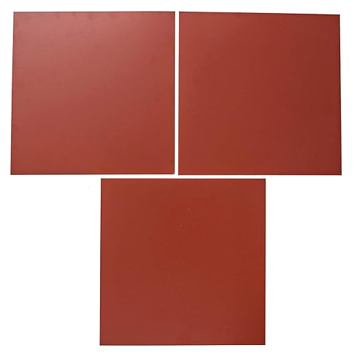 EAGLE 1: 12" x 12" 26 Gauge Sheet Metal Squares (3 Pack Per Order, Multiple Colors) Great for Arts, Crafts, DIY Home or Work Projects (6" X 6", Barn Red)