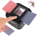 Automatic Card Shuffler for 1-2 Decks, Dual Mode Card Shuffler with USB-C Rechargeable Battery, Card Shuffler & Dealer for UNO, Skip-Bo, Poker, Blackjack, Texas Hold’em, Party & Travel