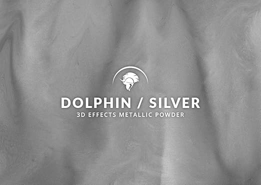 Spartan Epoxies Metallic Pigment Powder for Epoxy - 30 Unique Colors, 4oz for 1 Gallon and 12oz for 3 Gallons of Clear Epoxy, Made in The USA (Dolphin, 4oz (45 Grams))