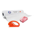 White Freezer Paper 36" x 13200" (1100 feet) with Cutter - USA-made Large Freezer Paper Roll for Meat & Fish - Poly-Coated Food Wrapping Material for Freezing by IDL Packaging