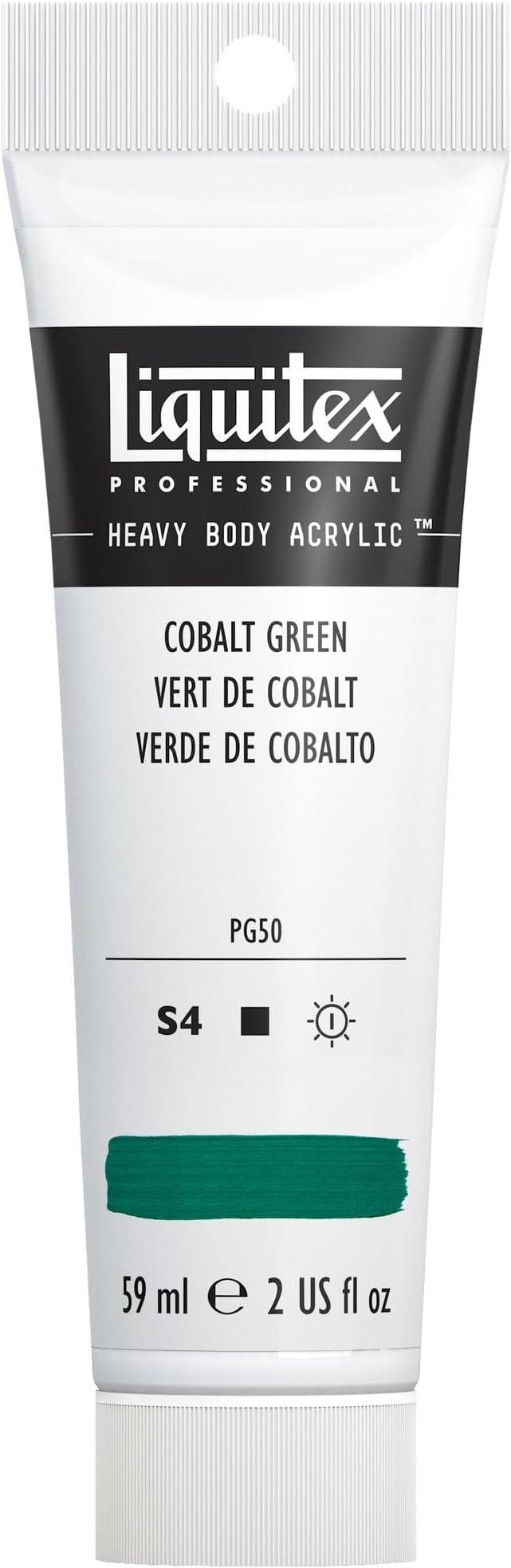 Liquitex Professional Heavy Body Acrylic Paint, 2-oz (59ml) Tube, Cobalt Green