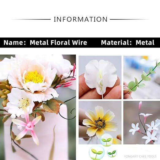 76Yards 22Gauge Silver Metal Floral Wire Flexible Paddle Florist Garden Wire for Flower Arrangement,Crafts,Christmas Wreaths Tree,Garland.