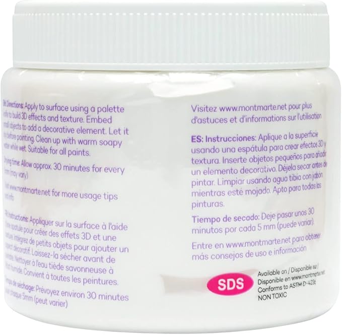 Mont Marte Modelling Paste Acrylic Medium 500ml (17oz)