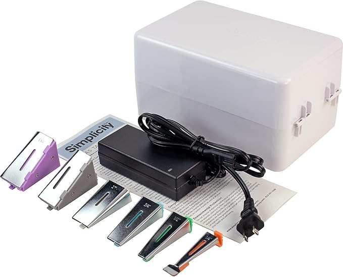 Simplicity 3881925US Sewing and Quilting Bias Tape Maker Tool with 6 Different-Sized Tips, Multicolor, 9pcs