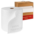 Oil Absorbent Pads Roll | 16"x20" Oil-Only Spill Mat 100-Pack | Industrial Spill Control for Oil & Fuel(24 Gal/Box) | Repels Water Absorbing Rolls