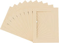 Pack of Ten Acid Free 11x14 Mats Bevel Cut for 8.5x11 Photos - Cream Precut Matboards With Backing Boards and Self Seal Photo Mat Bags For Pictures, Photos, Framing - 4-ply Thickness