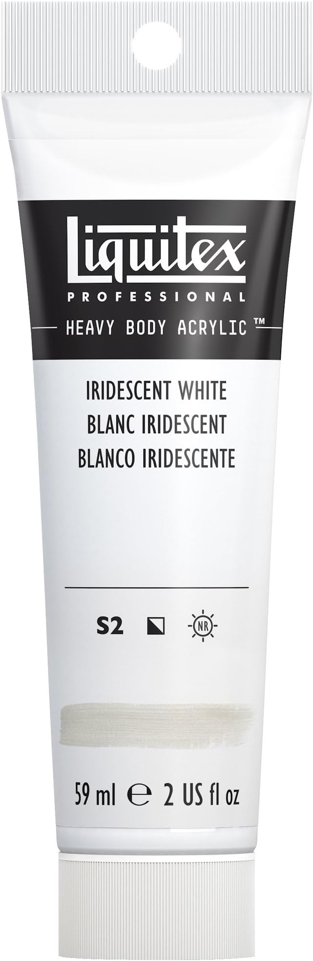 Liquitex Professional Heavy Body Acrylic Paint, 2-oz (59ml) Tube, Iridescent White