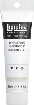 Liquitex Professional Heavy Body Acrylic Paint, 2-oz (59ml) Tube, Iridescent White
