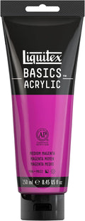 Liquitex BASICS Acrylic Paint, 250ml (8.5-oz) Tube, Medium Magenta