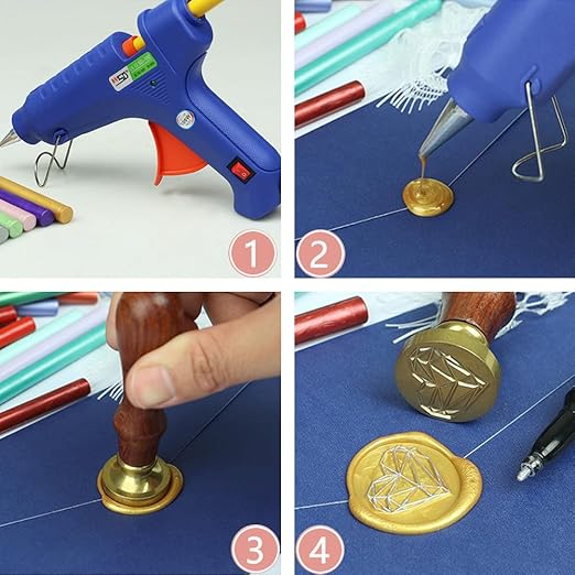30 Pieces 7mm Sealing Wax Sticks for Glue Gun,PORXFLY Mini Wax Seal Sticks Great for Seals Stamp,Cards Envelopes,Wedding Invitations,Gift Wrapping,Wine Packages (Pink)