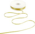 HUIHUANG Thin Gold Ribbon 1/8 inch Solid Color Satin Ribbon Continuous 100 Yards Double Faced Small Cloth Ribbon for Crafts Gift Wrapping DIY Bows Bouquet Gift Tag Christmas Ornaments
