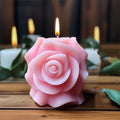 Rose Pillar Candle Silicone Mold Handmade Valentine's Day Mother's Day Flower Bouquet Soap Gypsum Resin Molds Wedding Decor Crafts Gifts (2)