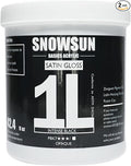 SNOWSUN Charcoal Black Acrylic Paint, 2 Pack 1 L /42.4 oz Large Bulk Acrylic Paints, Gloss Non-Toxic Heavy Body Paints - Thick Art Paints for Multi-Surface Canvas Wood Ceramic Fabric Wall- Ideal for Artists & Beginners