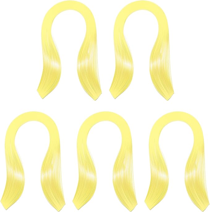 PATIKIL Quilling Strips Paper 600pcs 5mm 39cm Origami Paper Quilling Kits for Art DIY Hand Craft Christmas, Yellow