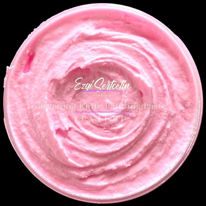 Premium Palette Knife Painting Paste|Texture Paste|Authentic Bright Colors|Ready to Use|Easy to Apply| 6oz (Pastel Neon Pink)