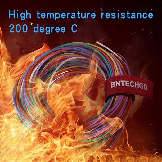 BNTECHGO 22 Gauge Silicone Wire Kit 10 Color Each 10 ft Flexible 22 AWG Stranded Tinned Copper Wire