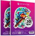 ARTISTIC EYE 9x12” Premium Watercolor Pads, Pack of 2 (60 Sheets), Glue Bound, 140lb (300gsm), Acid-Free Paper, Perfect for Most Wet & Dry Media, Ideal for Beginners, Artists & Professionals