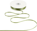 HUIHUANG 1/8 inch Moss Green Ribbon Solid Color Thin Satin Ribbon 100 Yards Double Faced Thin Crafts Ribbon for Hanging Gift Tags Invitation Card DIY Crafts Gift Wrapping Bows Bouquet Decoration
